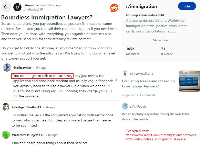 boundless immigration reddit review