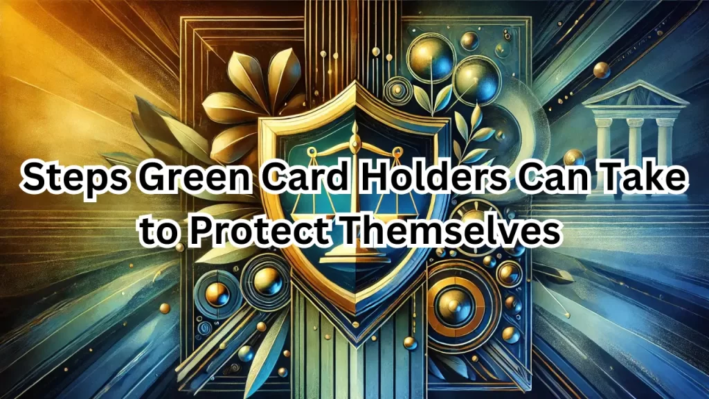 Steps Green Card Holders Protect Themselves